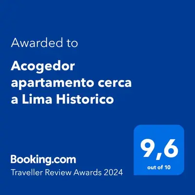 a screenshot of a cell phone with the text awarded to acceder permanent creaza at Alojamiento centrico acogedor con piscina cerca a Lima Historico in Lima