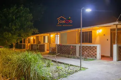 a building with a sign that reads jonso dance school at SONCCO LODGE-RESTAURANT in Quillabamba