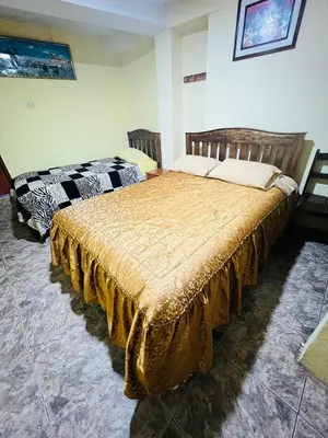 a bedroom with two beds in a room at Euro Hostal in Cusco