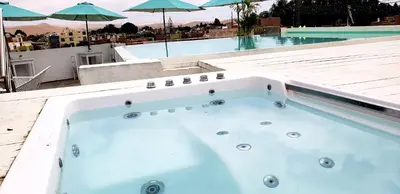a jacuzzi tub on the roof of a house at Ollanta Rooftop Adults only in Ica