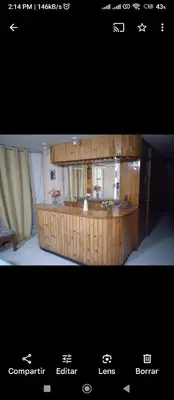 a picture of a room with a mirror at Alojamiento Punta Negra in Punta Negra