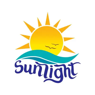 a sun in the waves and the inscription summer at Hotel Sunlight in Paracas