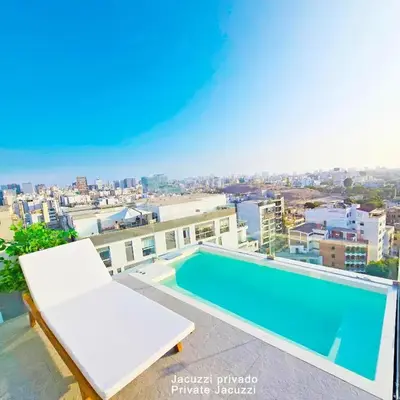 Penthouse Luxe private Jacuzzi King AC