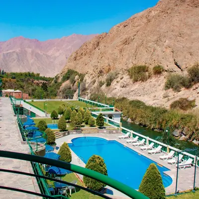 a view of the pool at a resort at Villasol Hotel in Lunahuaná