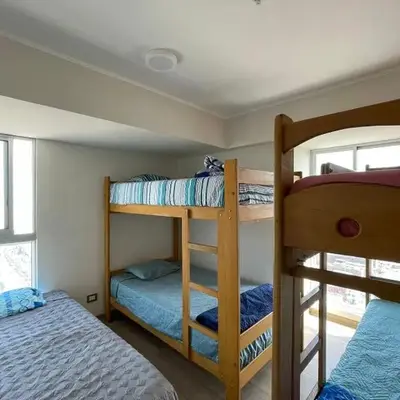 Dpto con 8 camas y vista al mar de 3 habitaciones