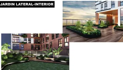 a collage of three pictures of a building at Departamento Vista al Mar Cerca Aeropuerto y Miraflores in Lima