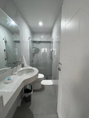 a bathroom with a toilet and a sink and a shower at Av arequipa 603B in Lima