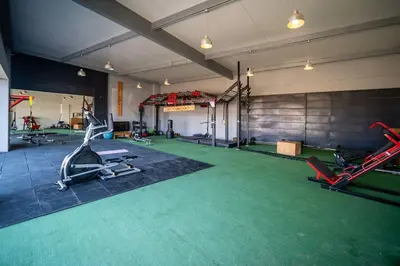a gym with several exercise equipment in a room at Aldea 2BR Ocean View Luxury for 4ppl or 2 couples in Paracas