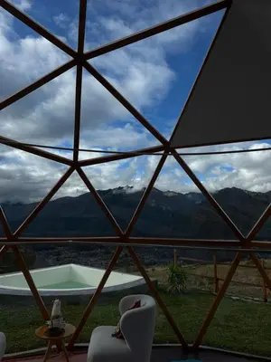 a view from a glass domed room with a view at Memorable Sacred Experience in Cusco