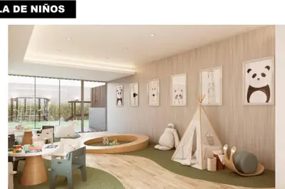 a childrens room with a play area with a tent at Suite Romántica Vista al Mar Cerca al Aeropuerto y Miraflores in Lima