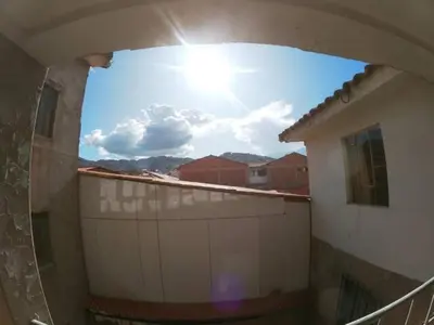 a view of the sky from a balcony of a building at Departamento céntrico en Cusco in Cusco