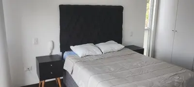 a bedroom with a bed with two pillows on it at Apartamento de Lujo in Lima