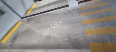 a drawing on the floor of a subway station at Apartamento San Bartolo in San Bartolo
