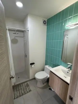 a bathroom with a toilet and a sink at No available in Lima