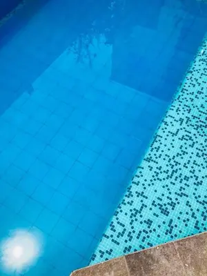 a close up of a swimming pool at Hostal Skyblue in Asia