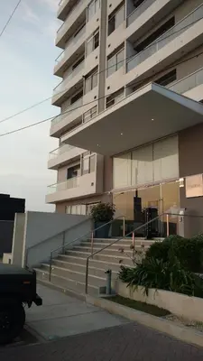 a building with stairs in front of a building at Apartamento en San Miguel hermosa vista al mar in Lima