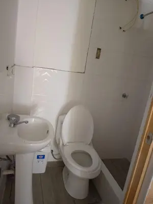 a small bathroom with a toilet and a sink at Macchi in Ayacucho