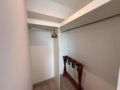 a closet in a room with a stair case at BR1 Barranco Exclusive Department in Lima