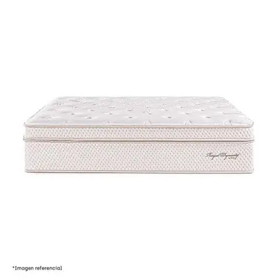 a white mattress sitting on a white background at Céntrico departamento in Lima