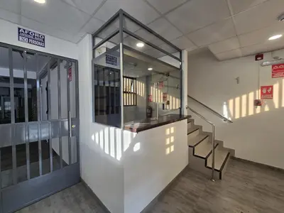 an empty building with stairs and a stair case at Hostal Prestigio in Lima
