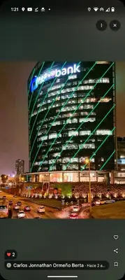 a building with a sign on the side of it at Descanso en Oscuridad Absoluta in Lima