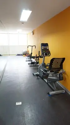 a gym with several exercise bikes in a room at Cozy 2BR, Prime Barranco, 7th Flr in Lima