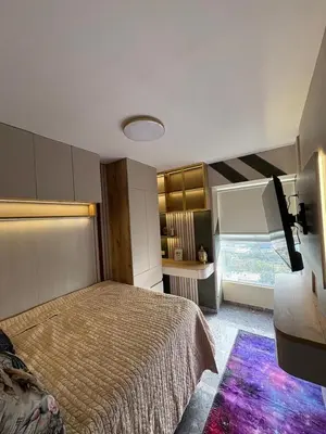 a bedroom with a large bed in a room at Exclusivo new apartment in Lima in Lima