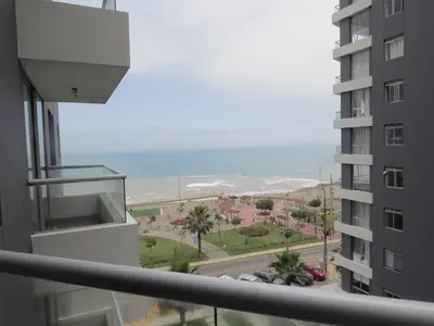 a view from the balcony of a building at Panoramic View in Lima