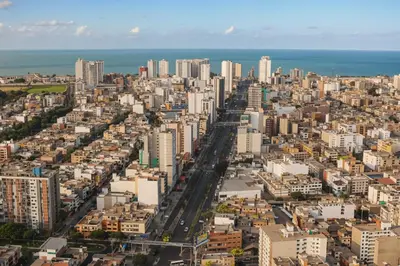 an aerial view of a city with buildings at E Magdalena Costanera Access Wifi Pro 2B 204 in Lima