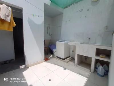 a bathroom being remodeled with a sink and a toilet at Cieneguilla Casa in Cieneguilla