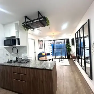 moderno departamento con vista al mar en miraflores