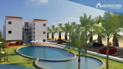 a rendering of a swimming pool with palm trees at Asia soleil in Asia