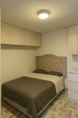 a bedroom with a bed in a room at Habitación en Miraflores completa in Lima