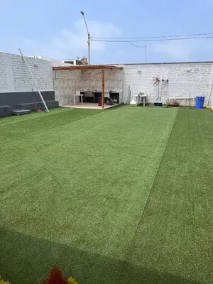 a large artificial lawn in front of a building at Departamento 101 in Punta Negra