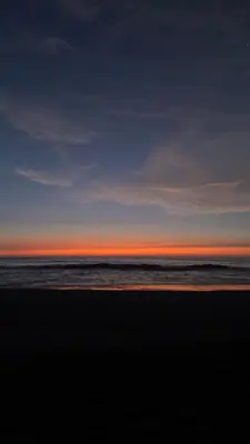 a view of the beach at sunset at Casa de estreno en Playa Los Lobos - Cerro Azul in Cerro Azul