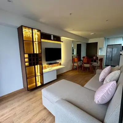 Modern room by the sea
