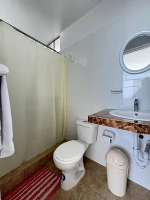 a bathroom with a toilet and a sink at Apartamento 301 cerca a la playa in Punta Negra