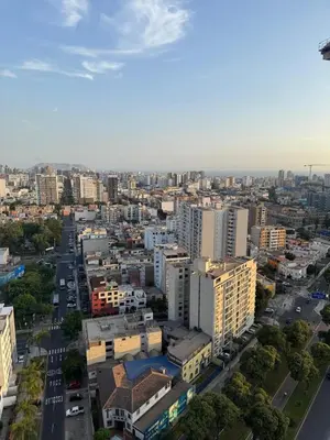an aerial view of a city with buildings at Salaverry Luxury Apartment in Lima