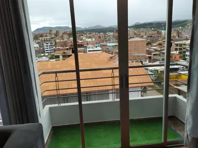 a view from the window of a building at Elite Apartment 2 in Cusco