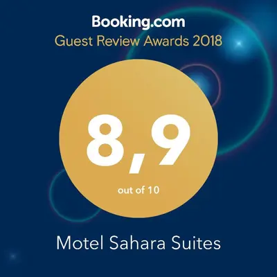 a poster for the model sahara suites event at Motel Sahara Suites in Barranca