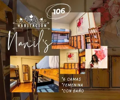 a collage of pictures of a room at Hommam in Cusco