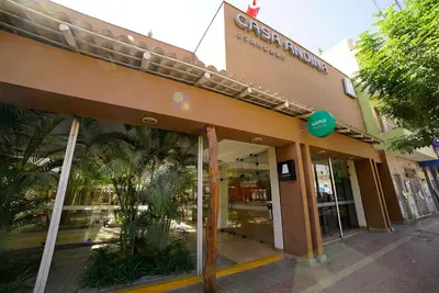 a store front of a building with a sign on it at Casa Andina Standard Nasca in Nazca
