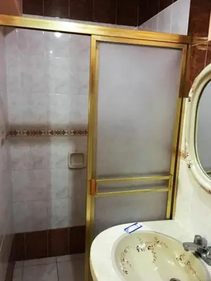 a bathroom with a shower and a sink at Hotel SKY in Lima
