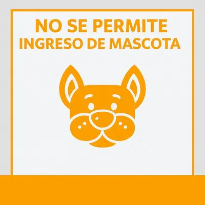 a sign that reads no semite incensor be masoscota at Apart Hotel El Paraíso de Barranca in Barranca