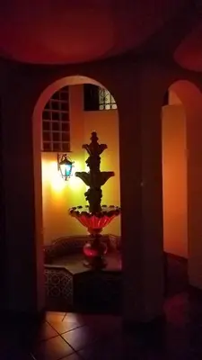 a room with a vase with a plant in it at Entire Studio-Penthouse De Luxe in Lima