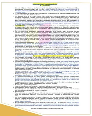 a page of a document with the text redacted at Suite en San Isidro-Frente al Supermercado Vivanda in Lima