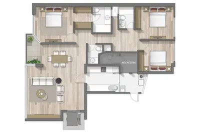 a picture of a floor plan of a house at ✶ Kotosh Residence ✶ LUXURY Best Location & Piano in Lima