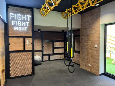 a fight fight fight room with a fight fight fight at BARRANCO Apartment Lima Peru in Lima