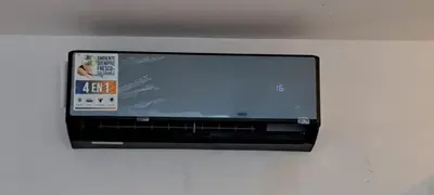 a flat screen tv attached to a wall at Casa Ramos Salamanca - Airport pick up and drop off service - Homestay in Lima