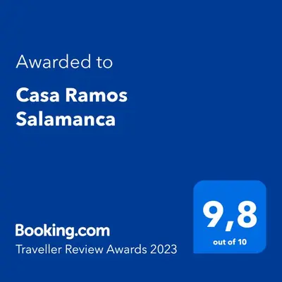 a screenshot of a cell phone with the text awarded to casa ramsos at Casa Ramos Salamanca - Airport pick up and drop off service - Homestay in Lima